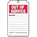 Accuform Signs TRS243CTP Out Of Service Tag, "Reason:" Front, "Do Not Remove This Tag" Back, PF-Cardstock (Pack of 25)