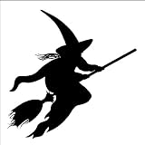Witch Decal Sticker Halloween Removable Wall Art