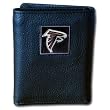 Atlanta Falcons Executive Leather Trifold Wallet in a Box - NFL Football Fan Shop Sports Team Merchandise