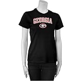 Georgia Bulldogs Black Ladies Arched Emblem T-shirt