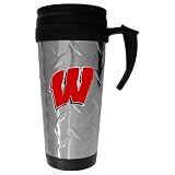 NCAA Wisconsin Badgers Diamond Plate Travel Mug