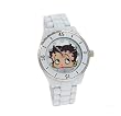 Betty Boop Analog White Metal Bnad Watch # BB-W435B-WHT