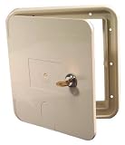 JR Products 22132-A Polar White Large Electric Cable Hatch