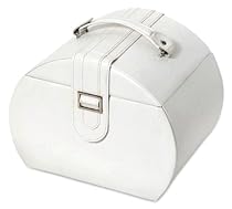 Sleek Leather Jewelry Box in White Sleek Leather Jewelry Box in White