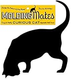 Molding Mates Curious Cat Molding Mates Home Decor Peel and Stick Vinyl Wall Decal Sticker