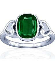18K White Gold Cushion Cut Emerald Solitaire Ring (GIA Certificate)