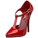 D'Orsay Pumps mit T-Riemchen- DOMINA-415 - Rot