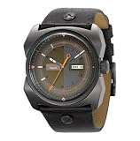 Diesel #DZ1239 Men's Brown IP Wide Case Analog Leather Strap Watch
