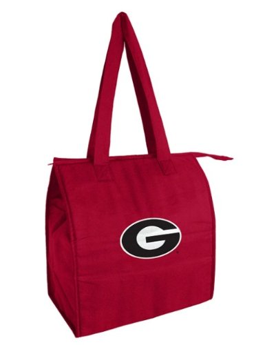 UGA Georgia Bulldogs Insulated Recylable Zippered Shopping Bag