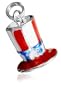 Sterling Silver "Uncle Sam" Top Hat Charm
