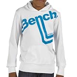 Bench Junior Harrier Hoody White/Blue Jewel