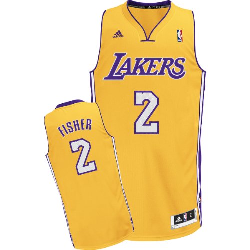 NBA Youth Los Angeles Lakers Derek Fisher Swingman Home Jersey  (Gold, Large)