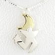 Star Dancer Pendant in Sterling Silver and Brass on 16" Chain, #8763 Star Dancer Pendant in Sterling Silver and Brass on 16" Chain, #8763