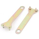 uxcell　アングルグラインダースパナ　電気ドリルスパナレンチ　ハンドツール　アングルグラインダー用　2個 4mmターミナル直径