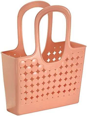 InterDesign Orbz Bath Shower Tote, Medium, Coral