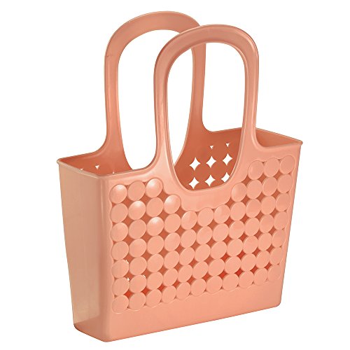 InterDesign Orbz Bath Shower Tote, Medium, Coral