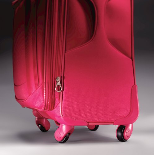 American Tourister Luggage Ilite Supreme 25 Inch Spinner Suitcase, Purple, 25 Inch