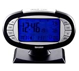 Sharp SPC315A LCD Alarm Clock (Black/Silver)