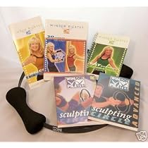 Winsor Pilates 3 DVD 5 Workouts Set + 20 Minute Circle Workout, Accelrated Fat Buring + Sculping Beginner + Circle Advanced w/ Cookbook/ Meal Planner/ Excercise Calendar & Winsor Pilates Circle