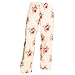 Basketball hearts cheer tie cord flannel cotton pants for lounging, sleep, sports. Unisex relaxed fit, available in 3 Youth sizes