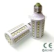E27 LED BULB 9W WITH 60 x 5050 SMD LED's IN WARM WHITE ** SUPER BRIGHT E27 CORN LIGHT / LED BULBS - THE BRIGHTEST E27 SMD BULBS AVAILABLE EMITTING 960 LUMENS - EXTREMELY BRIGHT AND IDEAL FOR REPLACING 70W HALOGEN BULBS **