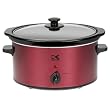 Kalorik 3.5-Quart Slow Cooker, Red