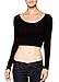 A.S Sexy Fitted Cotton Lycra Ballerina Long Sleeve Crop Top (Juniors)
