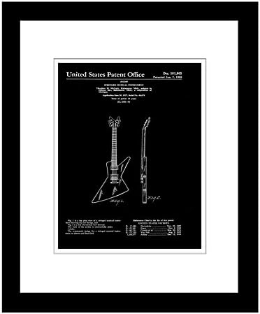 Prestige Art Studios Gibson Explorer Guitar Patent Artwork
