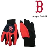 Boston Red Sox Color Block Blue Grip Work Glove w/ Red Fingers