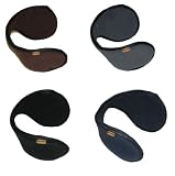 Riverstone Goods Ear Warmers (4-Pack) Muffs Men’s & Women’s – Heavy Gauge Metal Underwire (Assorted Colors)