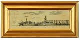 Antique Venice Artwork, Historical Reproduction of an Original, Venezia, Architectural Lithograph