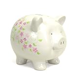 Child to Cherish Piggy Bank, Shabby Chic, Large