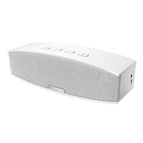 Anker Premium Stereo Bluetooth 4.0 Speaker (A3143), 20W Output from Dual 10W Drivers, with Two Passive Subwoofers, Portable Wireless Speaker for iPhone, iPad, Nexus, and More - White