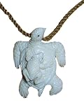 41fsZG3PB6L. SL160  MAORI STYLE CARVED BONE HONU & FROG PENDANT PENDANT