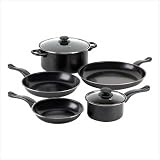 Graphite Nonstick Kitchen Cookware 7 Piece Pot Pans Set