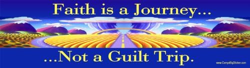 Faith Is a Journey-not a Guilt Trip Fridge Magnet