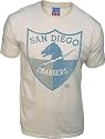 Junk Food Football San Diego Chargers Vintage Sugar Cream Men's T-shirt Tee