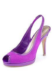 Limited Collection Peep Toe Stiletto Heel Slingback Shoes