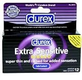 Durex Extra Sensative Ribbed 12 Pack - Condoms