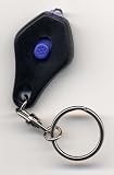 LED Keychain Flashlight - Teardrop Slide/Squeeze Dual Switch - Ultraviolet Black Light 395 nM UV