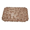 InterDesign Pebblz Sink Large Sink Mat, Amber