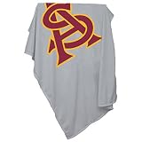 Arizona State Sun Devils NCAA Sweatshirt Blanket Throw (Gray)