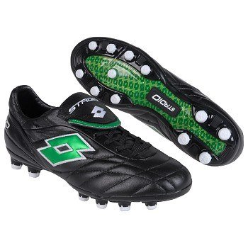 Lotto Stadio Fouriclasse Soccer (BLACK/NEON GREEN)