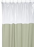 Carnation Home Fashions 72 by 72-Inch Vinyl Window Shower Curtain, Sage Carnation Home Fashions 72 by 72-Inch Vinyl Window Shower Curtain, Sage