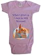 WHEN I GROW UP I WANT TO VISIT MOSCOW - BigBoyMusic Baby Designs - White, Blue or Pink Onesie / Baby T-shirt