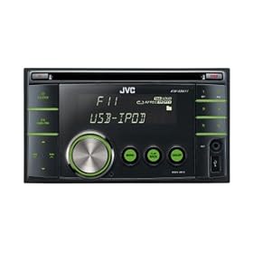 JVC KW-XR611 Double DIN iPod Ready/USB/iPod/CD/MP3 Radio Tuner