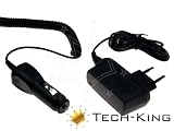 Tech-King KFZ-Ladekabel Autoladekabel & Netzteil Reiselader passend für das Garmin nüvi 550 Allround, Edge 500, Edge 605 , nüvi 1240, nüvi 1245, nüvi 1350T, nüvi 1370Tpro, nüvi 1390T / 1390Tpro, nüvi 1450T, nüvi 1490Tpro, nüvi 1490TV, nüvi 1690, nüLink!,