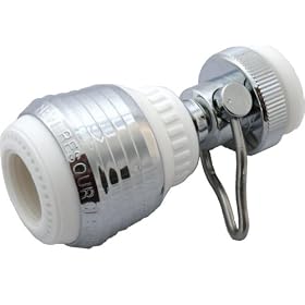 Buy 1.5 gpm Kitchen Faucet Aerator No Lead -All Plastic Swivel Spray Stream Low Flow by Water & Energy Savers now!