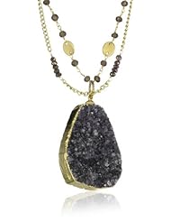 Alisa Michelle Convertible Stargazer Electroformed Drusy Necklace