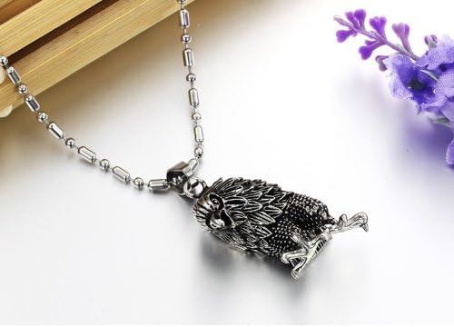 KATGI Men's Fashion Eagles Black Ti Titanium Steel Pendant Necklace